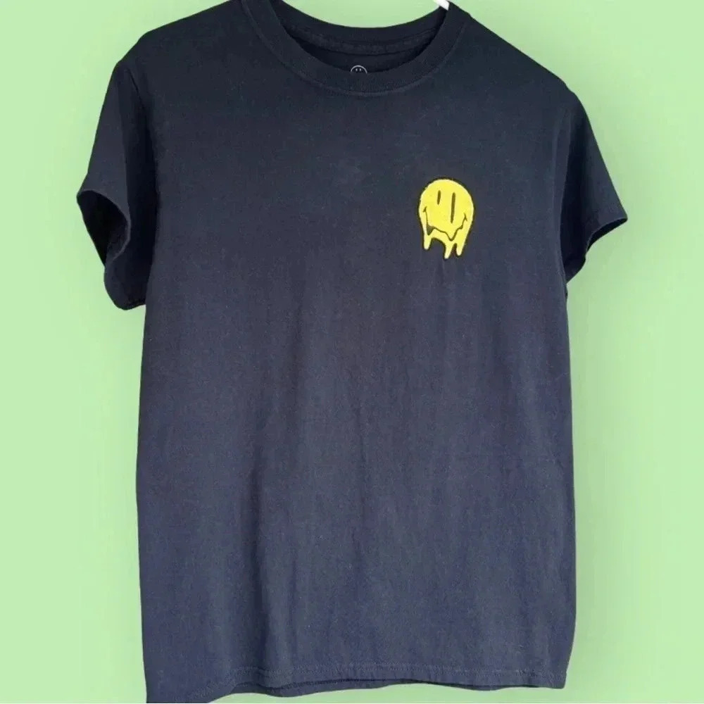 Black Smiley Originals T-Shirt Unisex Size Small